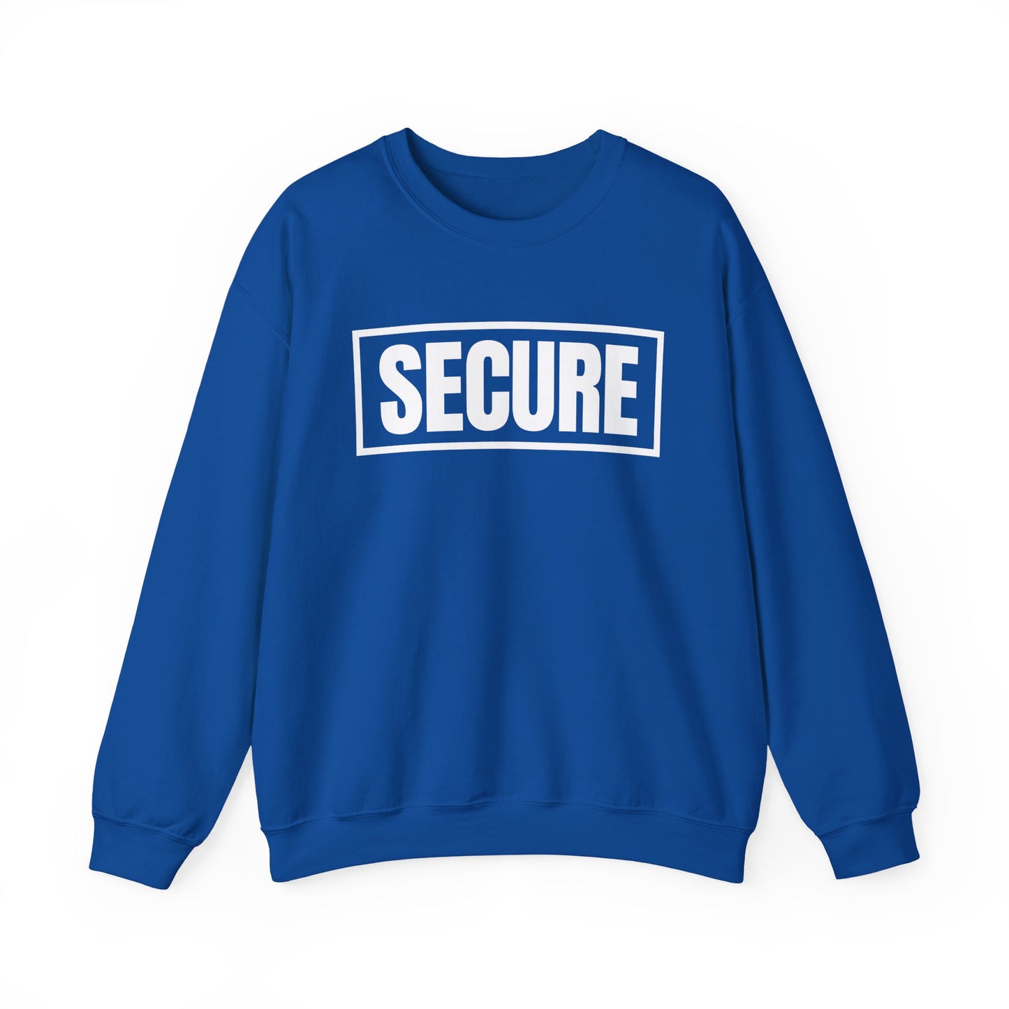 Secure White Design Unisex Sweatshirt - Confidence You Can Feel & Faith You Can Wear