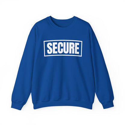 Secure White Design Unisex Sweatshirt - Confidence You Can Feel & Faith You Can Wear