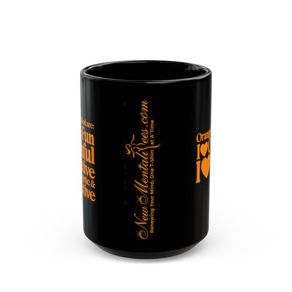 Orange Girls 4 God Mug - Black Contrast Collection