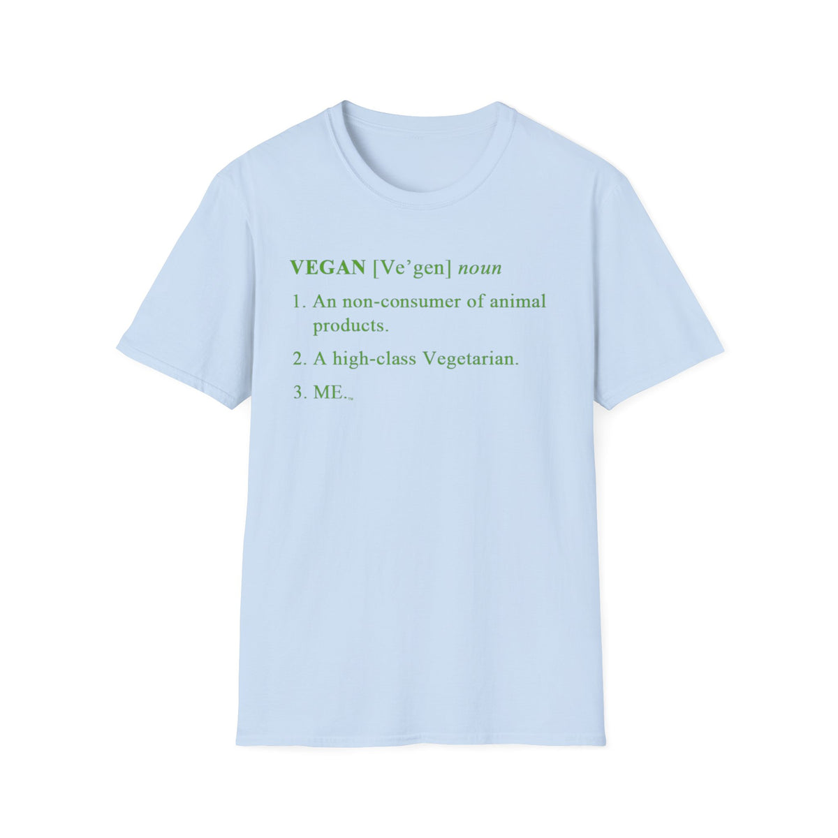 Vegan Definition Unisex T-Shirt - Funny & Bold Plant-Based Statement Tee