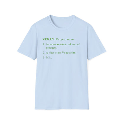 Vegan Definition Unisex T-Shirt - Funny & Bold Plant-Based Statement Tee