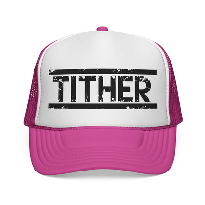 Tough Tither Trucker Hat | Faith-Based Christian Cap, Adjustable Unisex Tithing Hat, Church Wear, Gift for Believers
