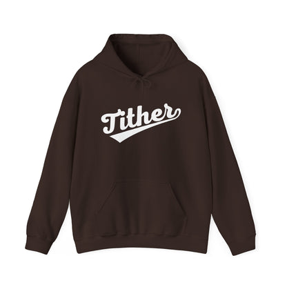 Home Run Tither Hoodie | Baseball Script Hoodie | Inspirational Giving Hoodie | Positive Lifestyle Pullover | Motivational Unisex Hoodie