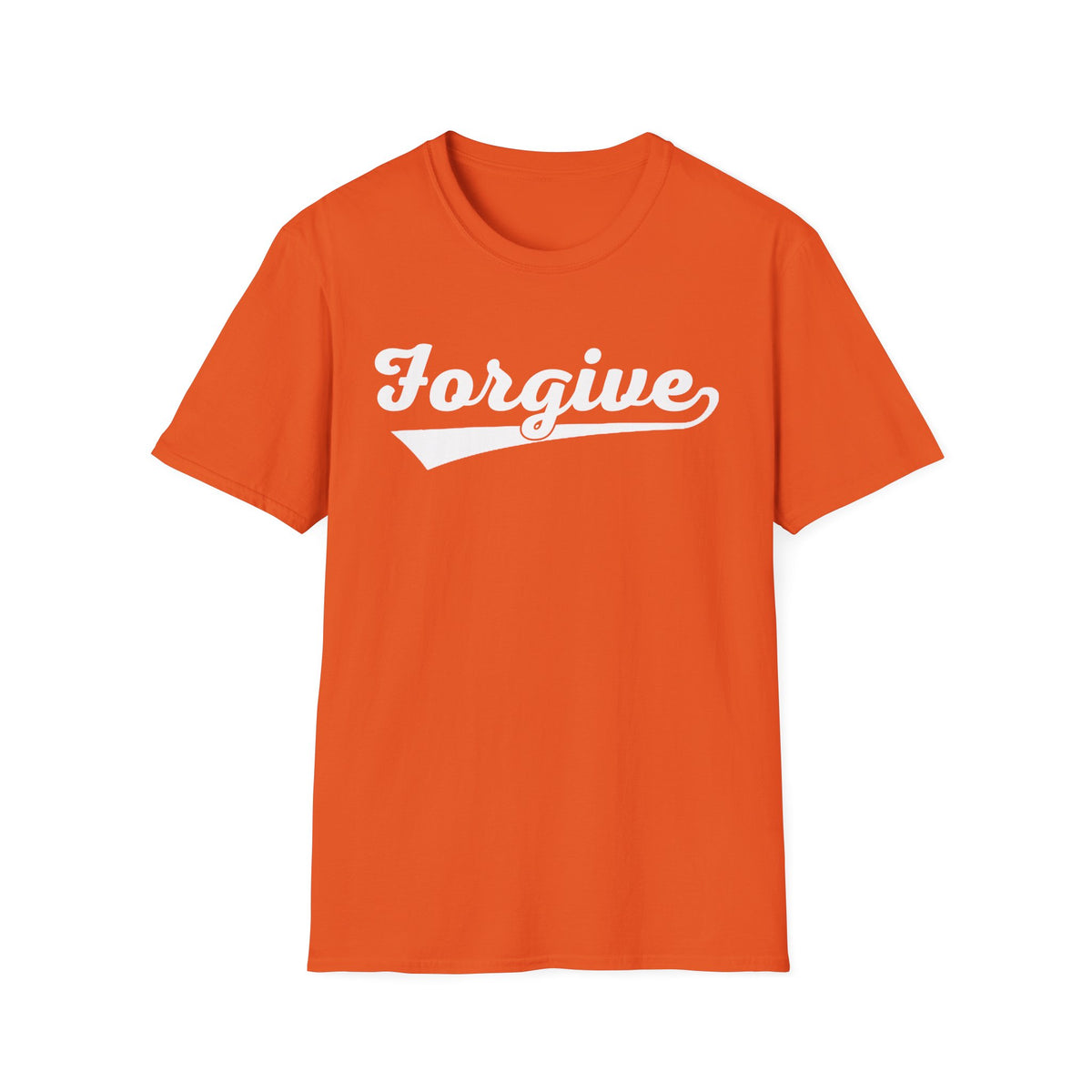 HomeRun Forgive Unisex T-Shirt | Baseball Script Tee | Inspirational Graphic Shirt | Positive Message Apparel | Motivational Unisex Shirt