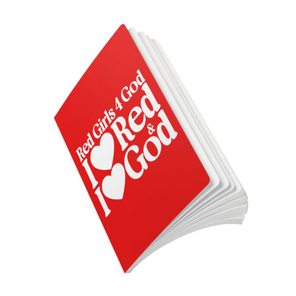 Red Girls 4 God Softcover Journal – Double-Sided Inspirational Faith Journal | 100 or 200 Pages | Notebook for Girls & Women Who Love God