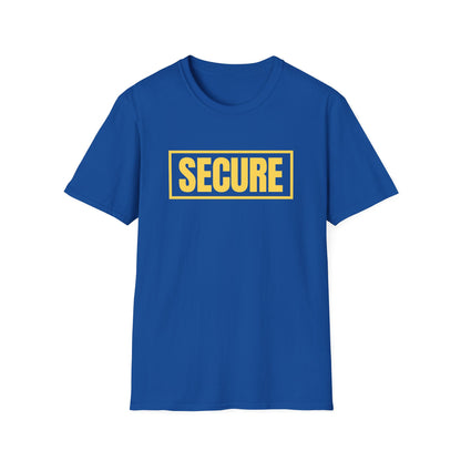 Secure Yellow Design Unisex T-Shirt - Confidence You Can Feel & Faith You Can Wear