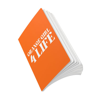 Orange Girl 4 Life Softcover Journal – Double-Sided Inspirational Journal | 100 or 200 Pages | Notebook for Girls & Women Who Love Orange