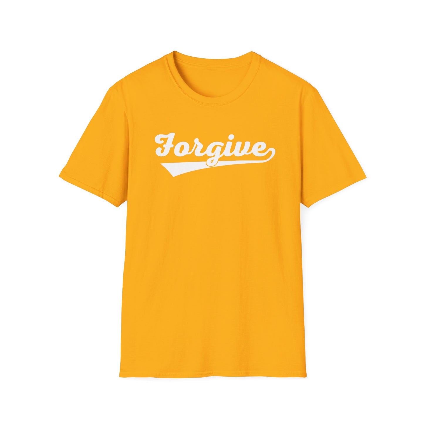 HomeRun Forgive Unisex T-Shirt | Baseball Script Tee | Inspirational Graphic Shirt | Positive Message Apparel | Motivational Unisex Shirt