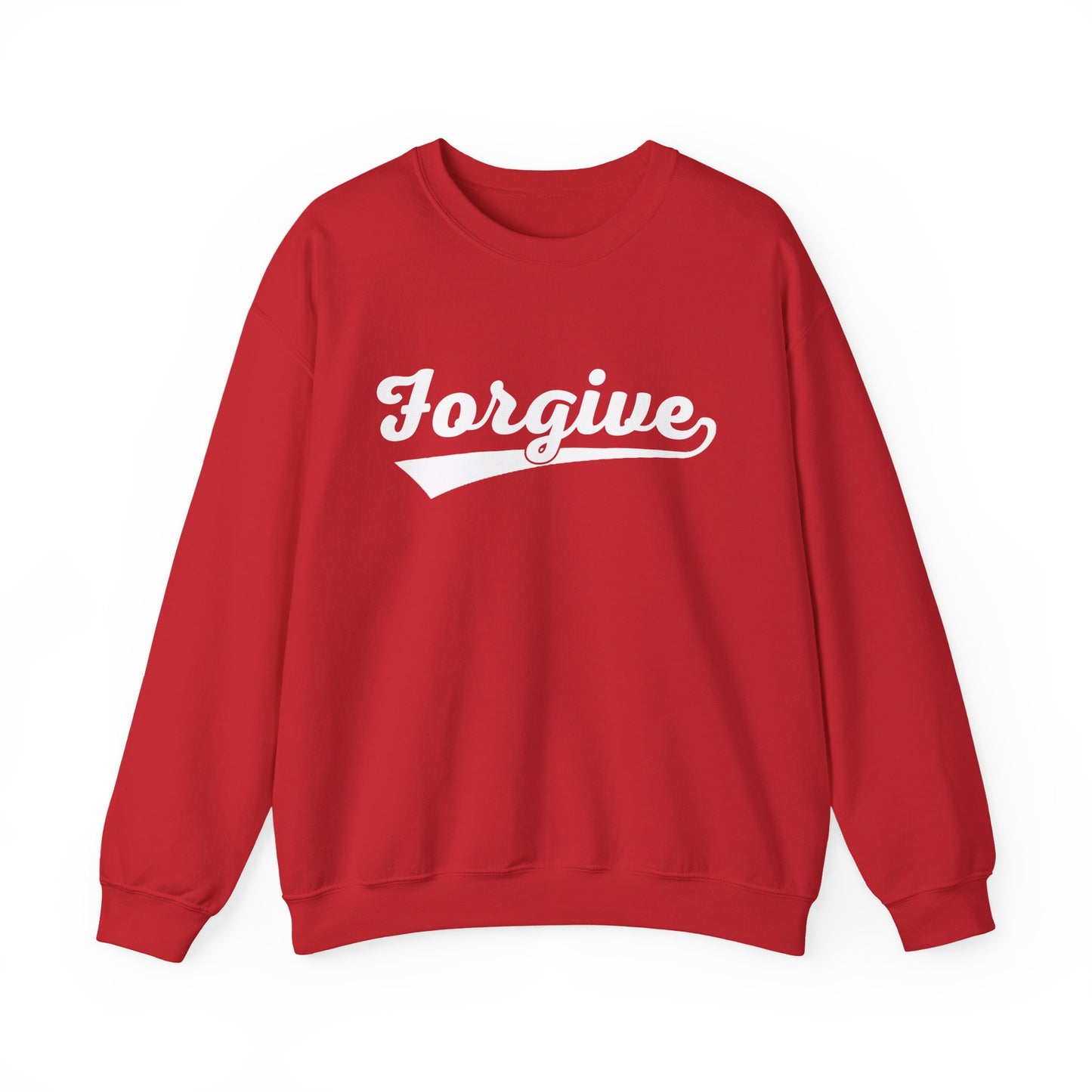 HomeRun Forgive Sweatshirt | Baseball Script Crewneck | Inspirational Graphic Sweatshirt | Motivational Unisex Sweatshirt