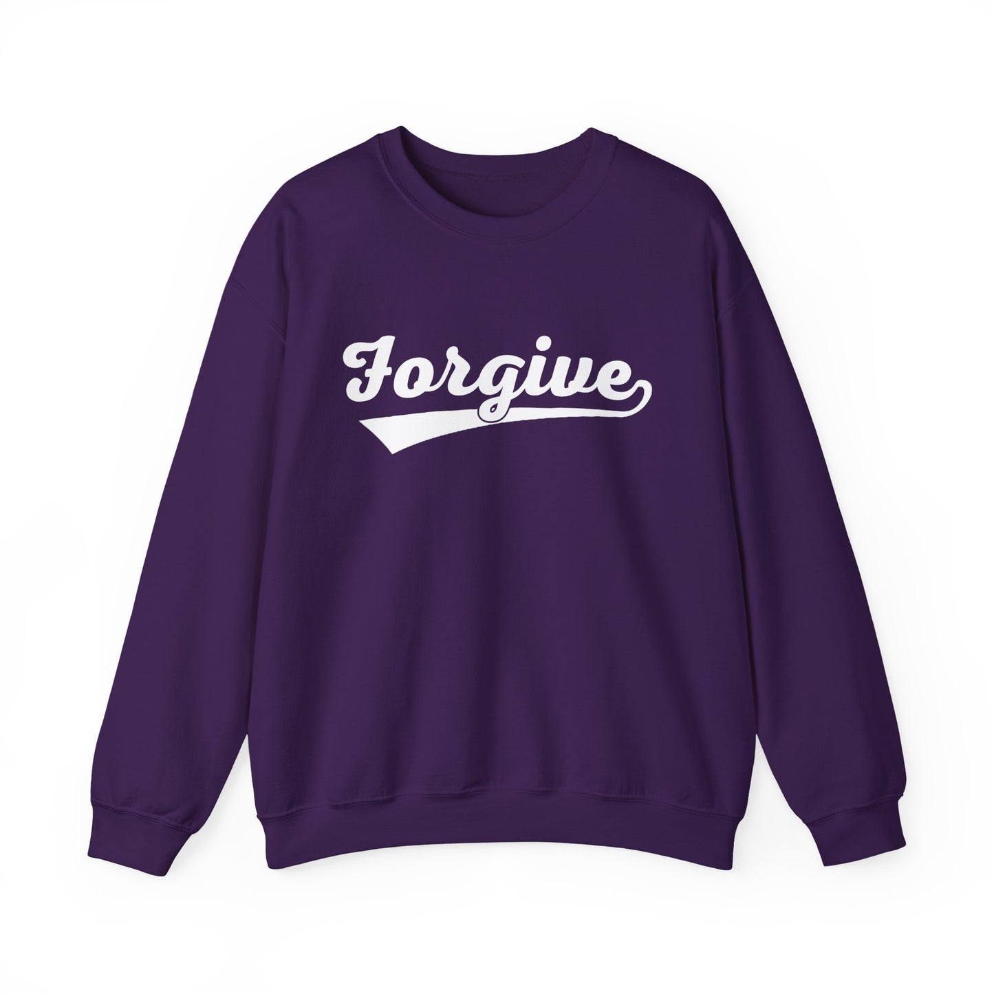 HomeRun Forgive Sweatshirt | Baseball Script Crewneck | Inspirational Graphic Sweatshirt | Motivational Unisex Sweatshirt