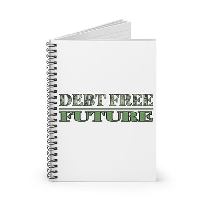 Mo' Money Debt Free Spiral Notebook – Financial Freedom Journal | 118 Ruled Pages | Inspirational Money Mindset Notebook