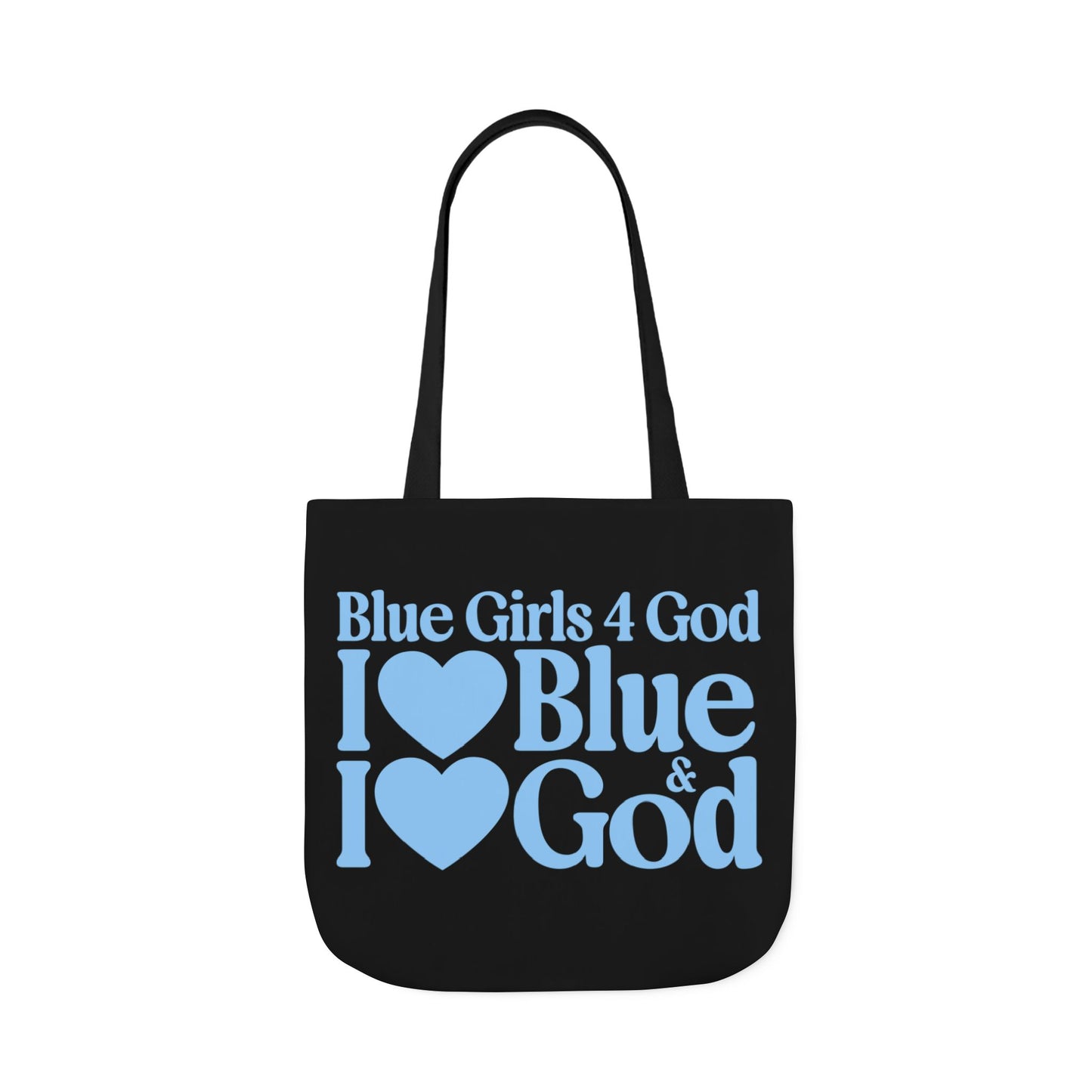 Black Contrast Blue Girls 4 God Tote Bag - You Are Trustworthy, Dependable, Confident, Honest, Loyal, Professional, and Inspirational!