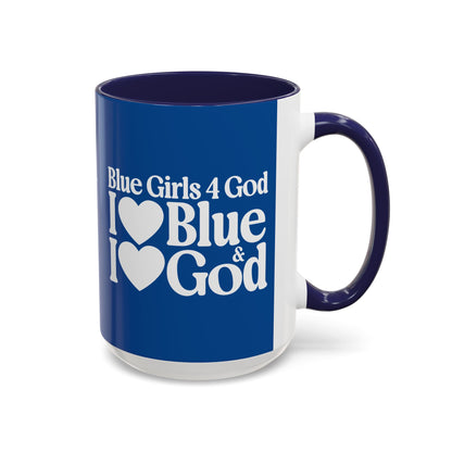 Blue Girls 4 God Mug - Color Collection