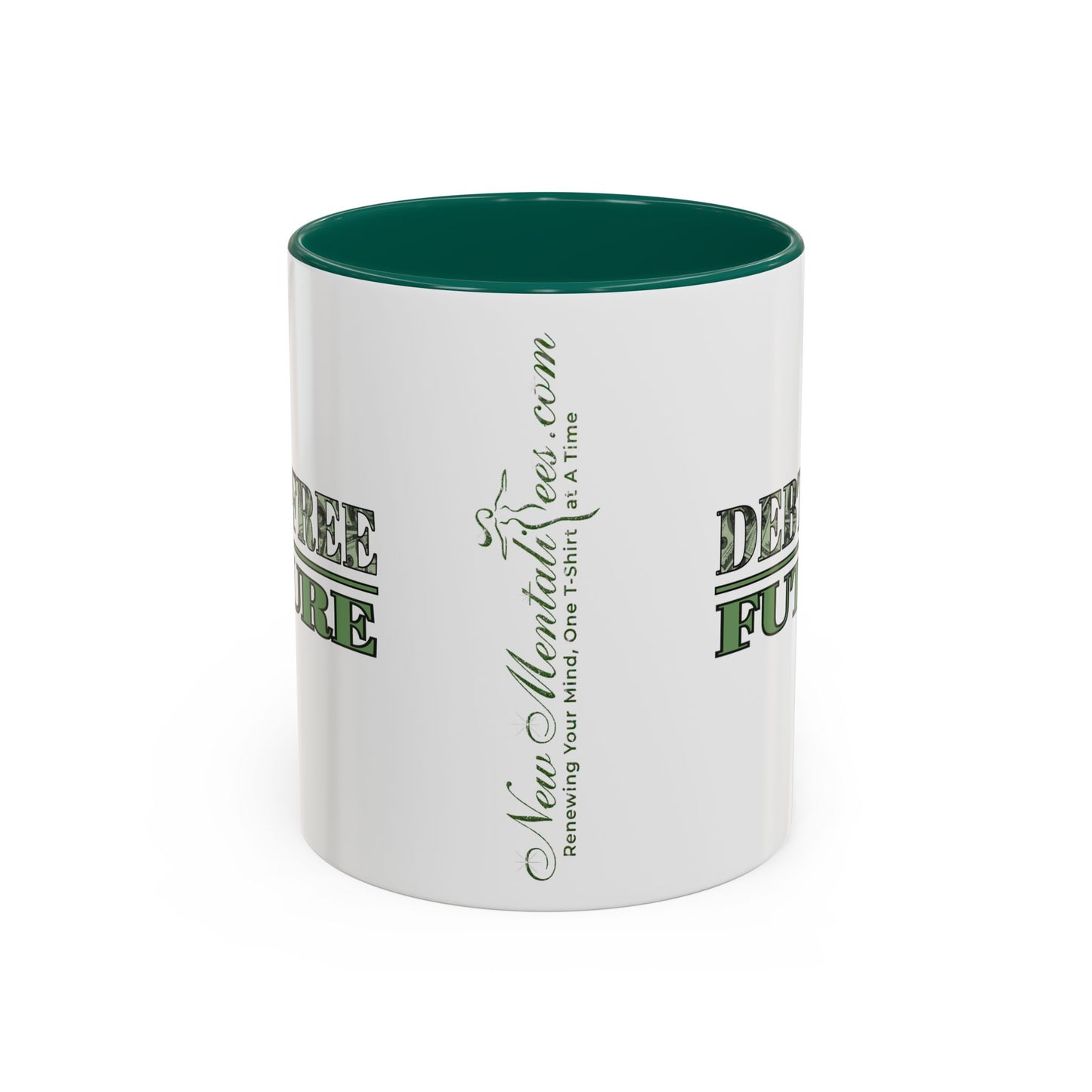 Debt Free Future Mug - More Money Motivation Coffee Cup - Pink, Black, Green