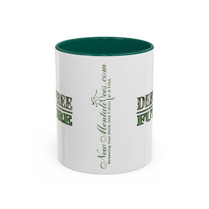 Debt Free Future Mug - More Money Motivation Coffee Cup - Pink, Black, Green