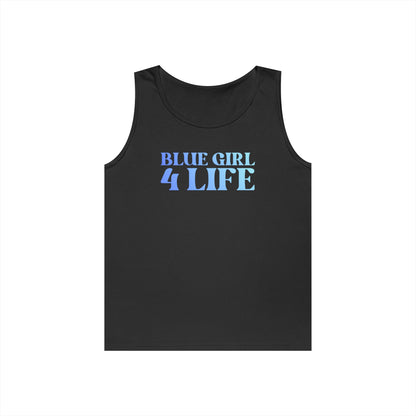 Blue Girl 4 Life Ladies Sleeveless Black Tank Top | Double-Sided Graphic Tank | Inspirational Tank for Women (Unisex)