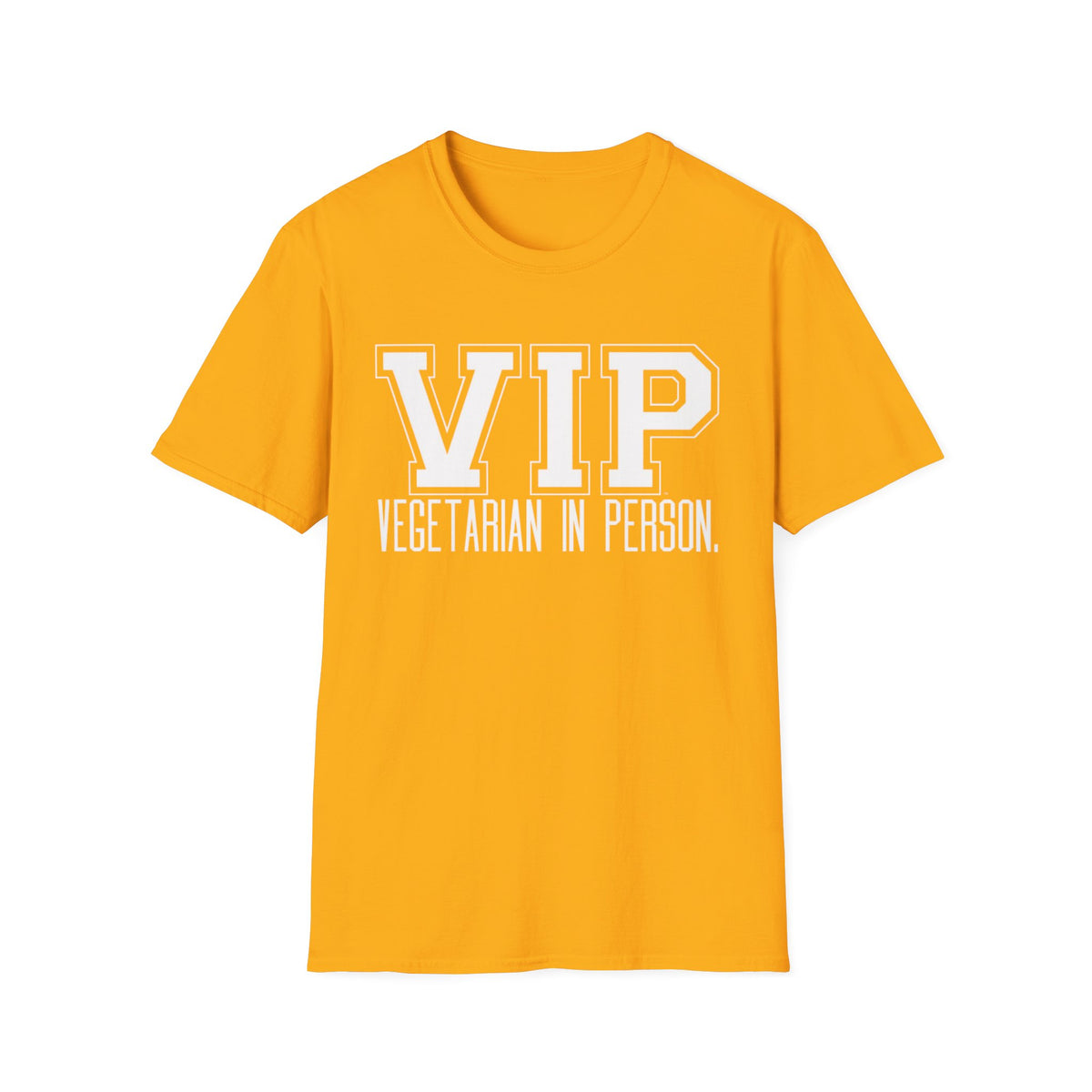 VIP Vegetarian Unisex T-shirt, Vegetarian In Person Statement Conversation Starter Tee