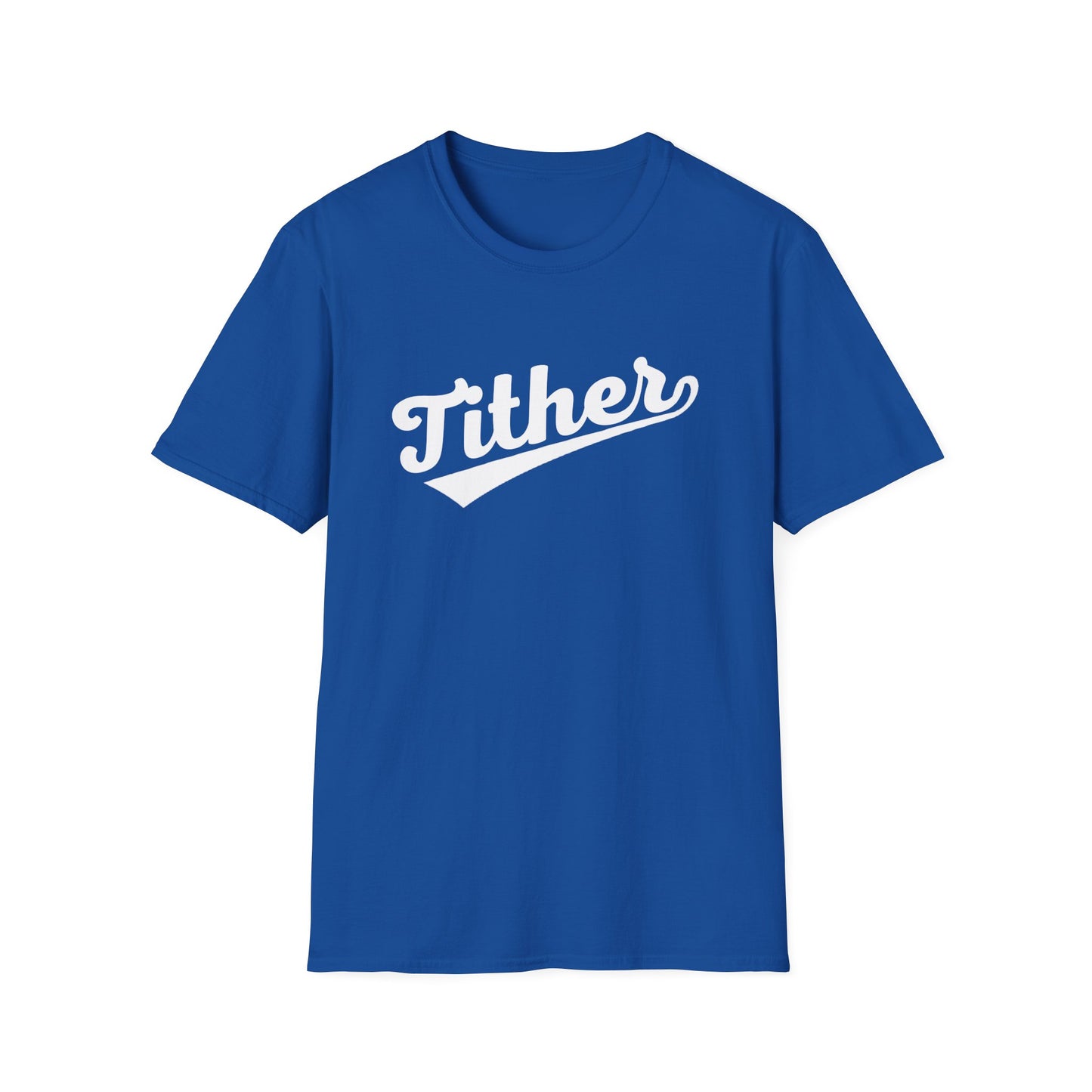 HomeRun Tither T-Shirt | Baseball Script Tee | Inspirational Giving Shirt | Positive Lifestyle Apparel | Motivational Graphic Tee