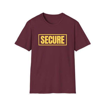 Secure Yellow Design Unisex T-Shirt - Confidence You Can Feel & Faith You Can Wear