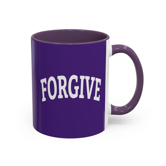 FREELY FORGIVE Mug | Inspirational Coffee Mug | Faith-Based Gift | Forgiveness Quote Mug | Motivational Drinkware | Collegiate Style Design
