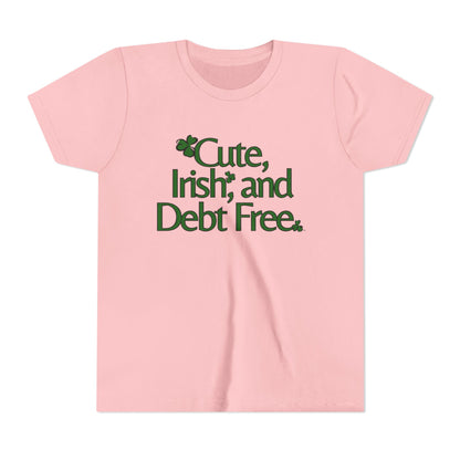 Cute, Irish & Debt Free Toddler Tee with Purpose! Perfect for St. Patrick's Day!