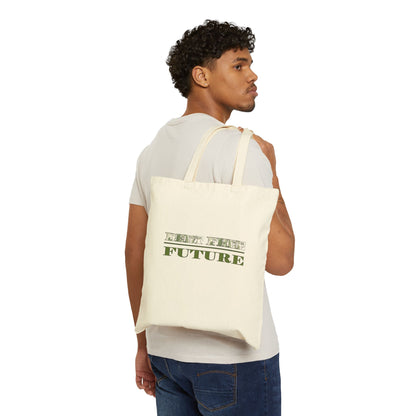 Debt Free Future Tote Bag - Faith-Inspired Financial Freedom & Abundance Affirmation Bag - Canvas, White, Black