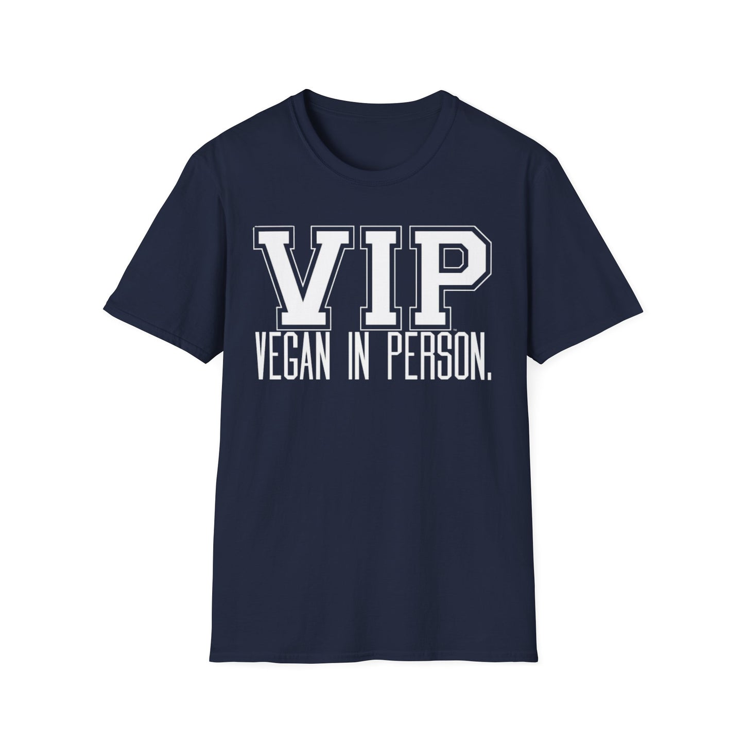 VIP Vegan Unisex T-Shirt, Vegan In Person Statement Conversation Starter Tee