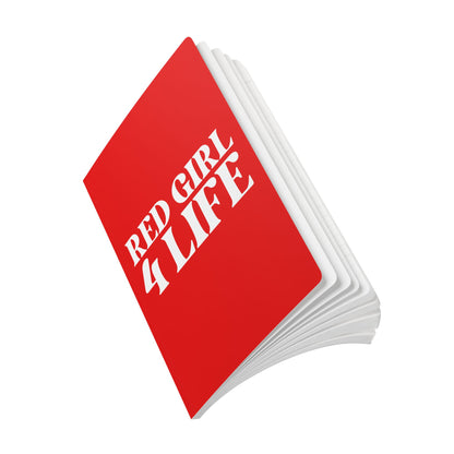 Red Girl 4 Life Softcover Journal – Double-Sided Inspirational Journal | 100 or 200 Pages | Notebook for Girls & Women Who Love Red