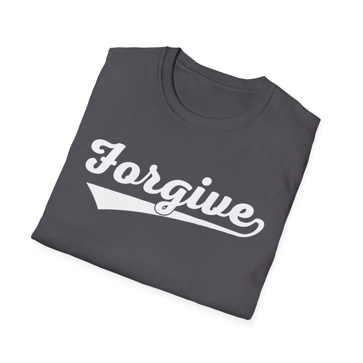 HomeRun Forgive Unisex T-Shirt | Baseball Script Tee | Inspirational Graphic Shirt | Positive Message Apparel | Motivational Unisex Shirt