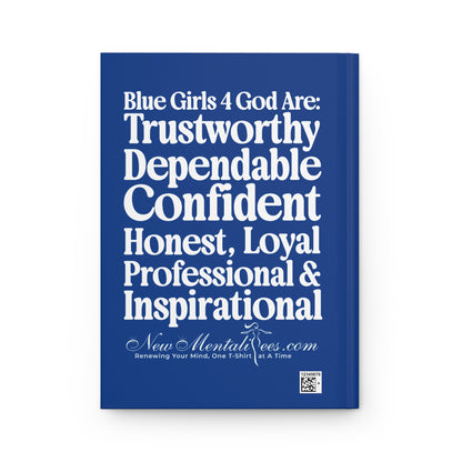 💙 Blue Girls for God Hardcover Journal – Double-Sided Inspirational Notebook | Matte Hardcover | 150 Lined Pages | Gift for Women & Girls
