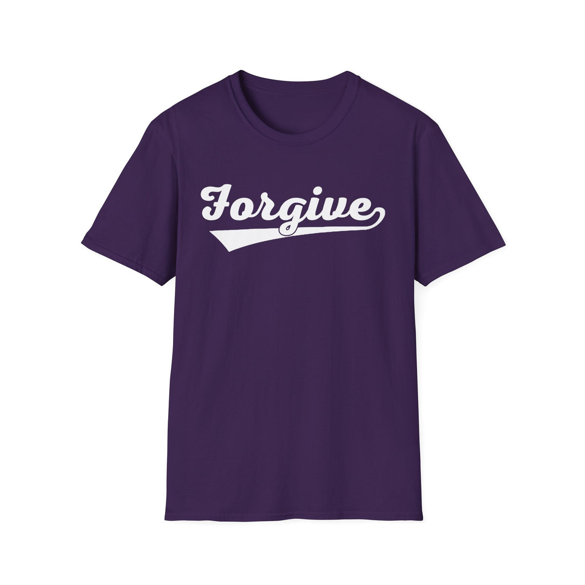 HomeRun Forgive Unisex T-Shirt | Baseball Script Tee | Inspirational Graphic Shirt | Positive Message Apparel | Motivational Unisex Shirt