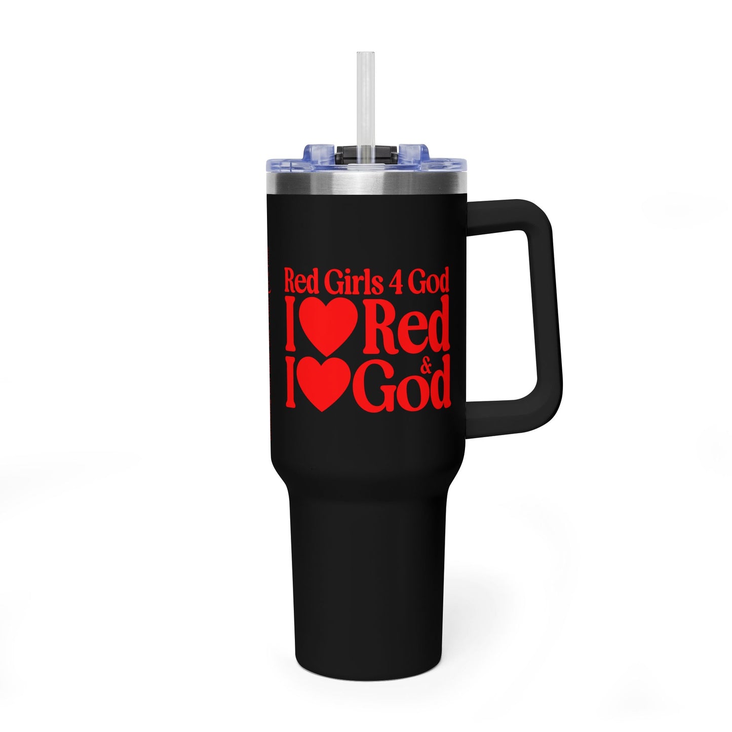 Red Girls 4 God Colorful Tumbler - Faith Filled Women Who Love Red