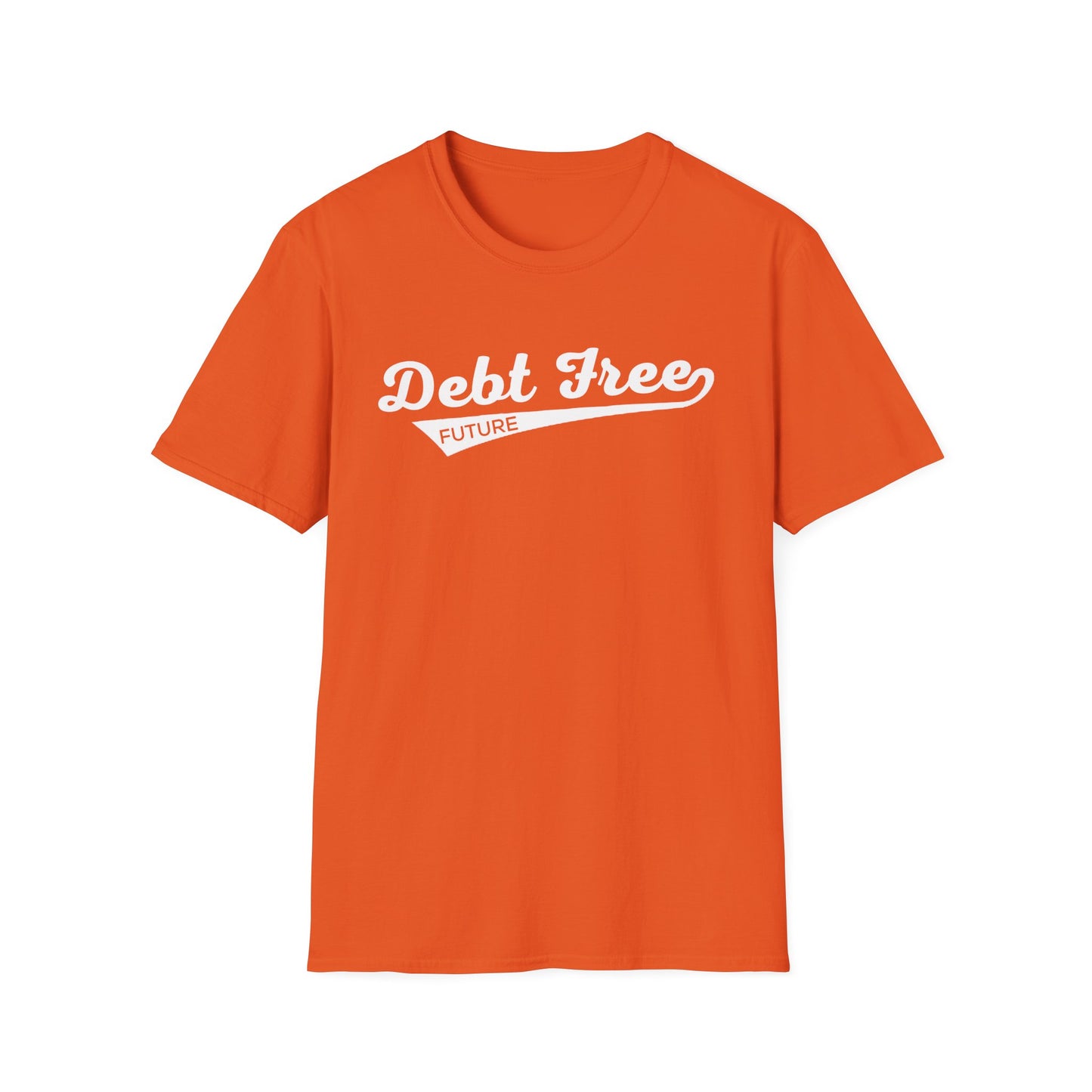 Debt Free Future Baseball Script Unisex T-Shirt - Motivational Money Mindset - Debt-Free Lifestyle Gift