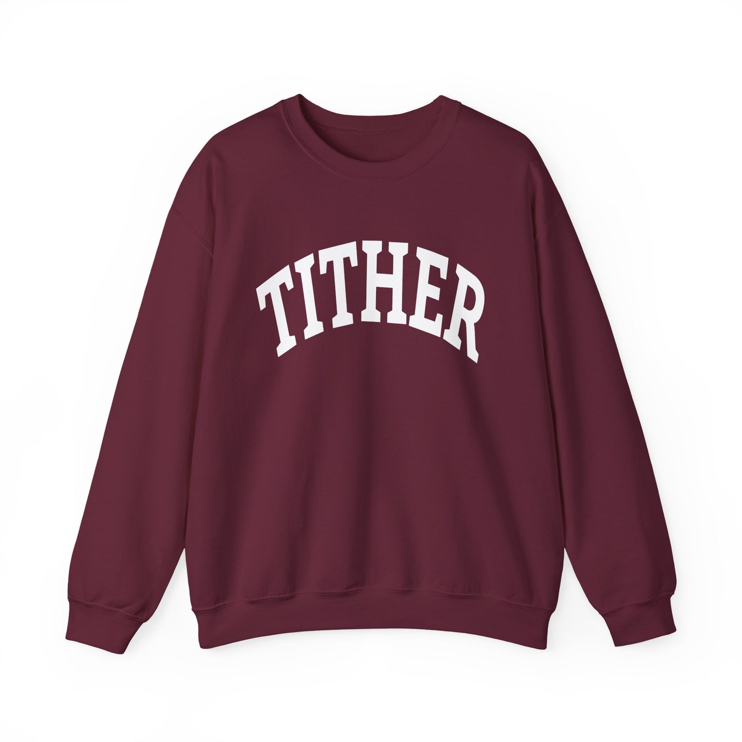 Committed Tither Collegiate SweatShirt | Faith-Based | Tithing Lifestyle| Faith & Abundance Statement Sweatshirt  | Financial Freedom Shirt