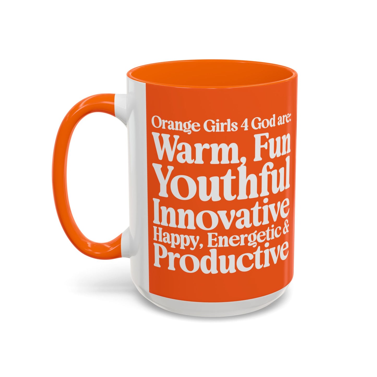 Orange Girls 4 God Mug - Color Collection