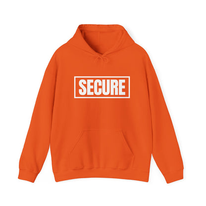 Secure White Design Unisex Hoodie - Confidence You Can Feel & Faith You Can Wear