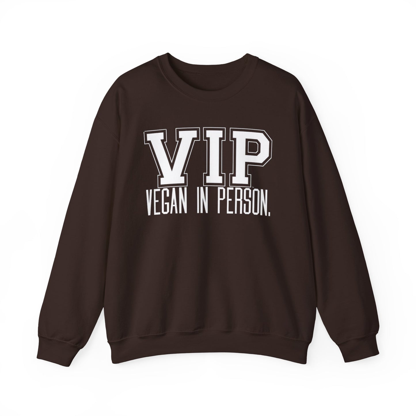 VIP Vegan Unisex Sweatshirt, Vegan In Person Statement Conversation Starter Pullover