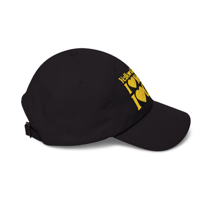 Yellow Girls 4 God Embroidered Adjustable Baseball Cap – Black With Yellow Faith-Based Hat