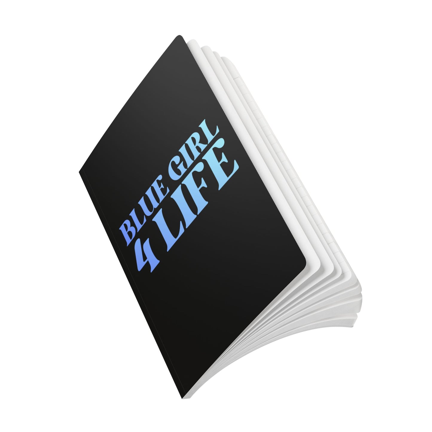 Blue Girls 4 God (Black) Softcover Journal – Double-Sided Inspirational Faith Journal | 100 or 200 Pages | Notebook for Girls & Women Who Love God