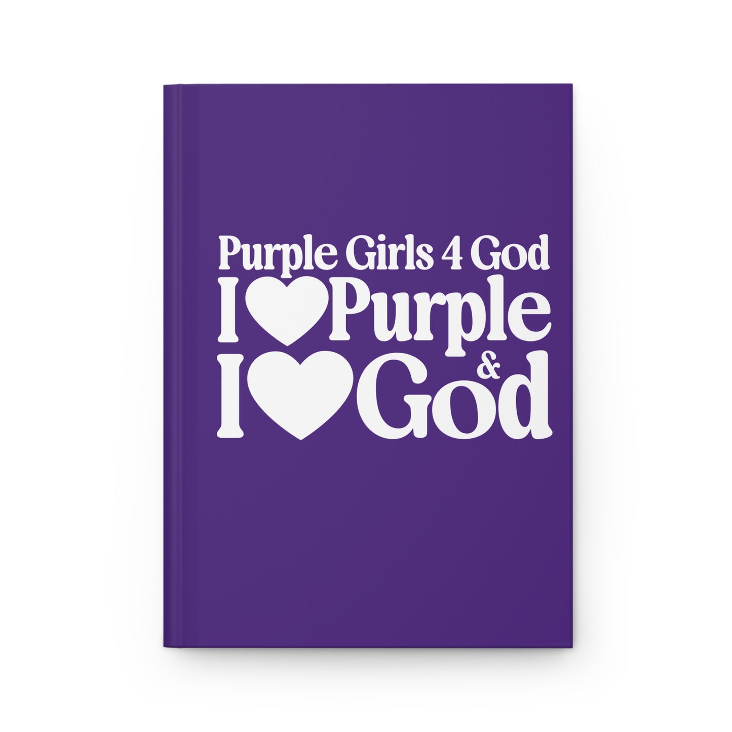 Purple Girls for God Hardcover Journal – Double-Sided Inspirational Notebook | Matte Hardcover | 150 Lined Pages | Gift for Women & Girls