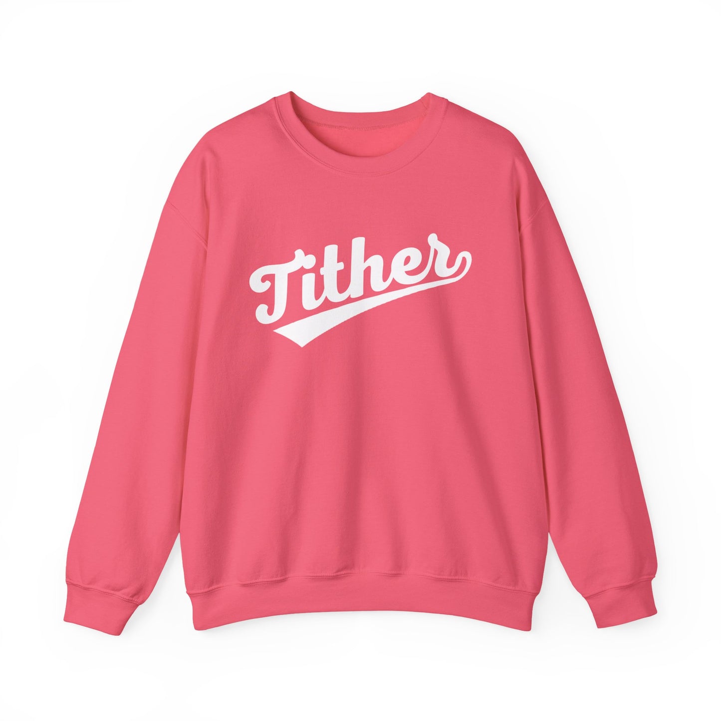Home Run Tither Sweatshirt | Baseball Script Crewneck | Inspirational Giving Sweatshirt | Motivational Unisex Sweatshirt