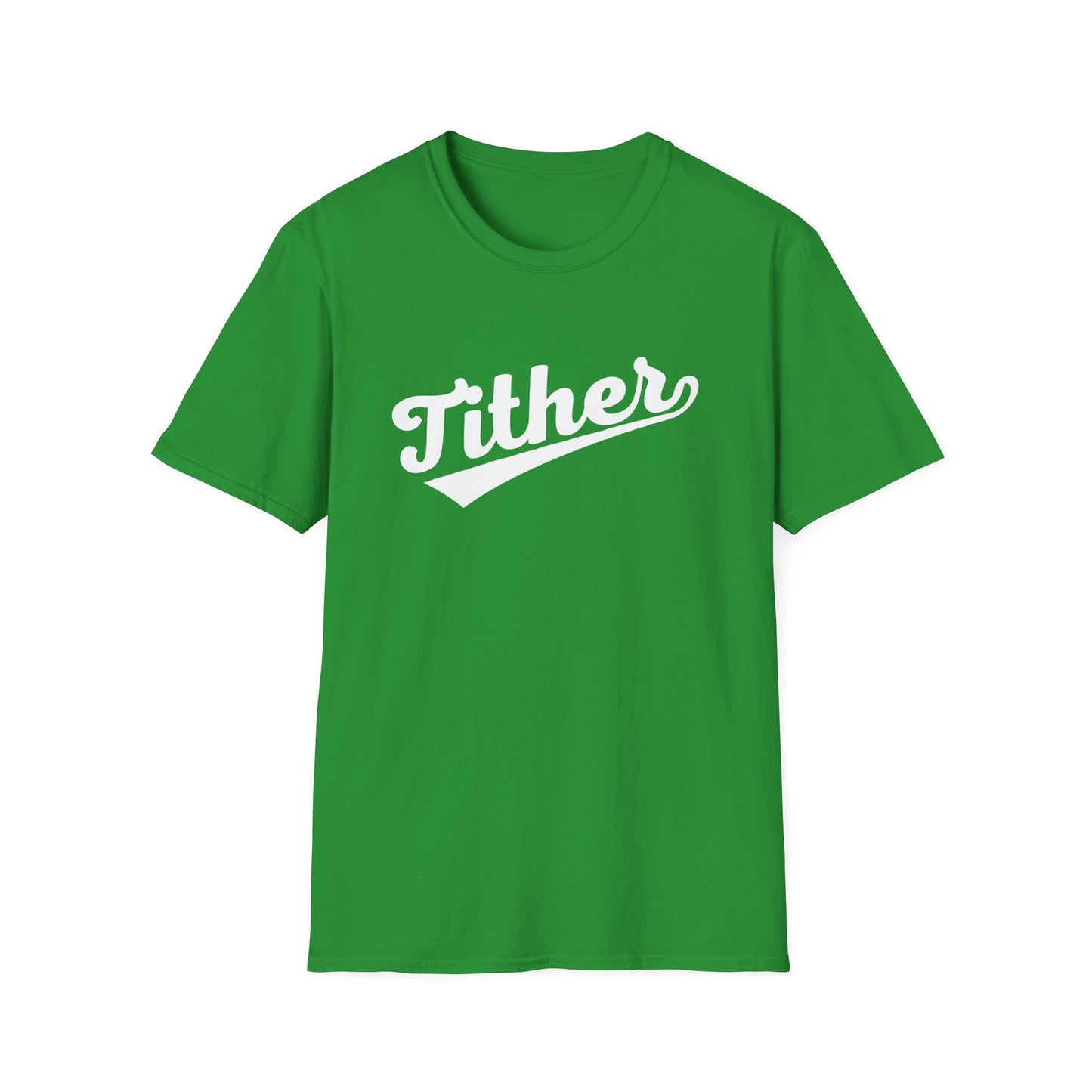 HomeRun Tither T-Shirt | Baseball Script Tee | Inspirational Giving Shirt | Positive Lifestyle Apparel | Motivational Graphic Tee