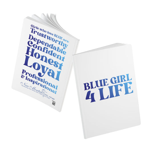 Blue Girls 4 God (White) Softcover Journal – Double-Sided Inspirational Faith Journal | 100 or 200 Pages | Notebook for Girls & Women Who Love God