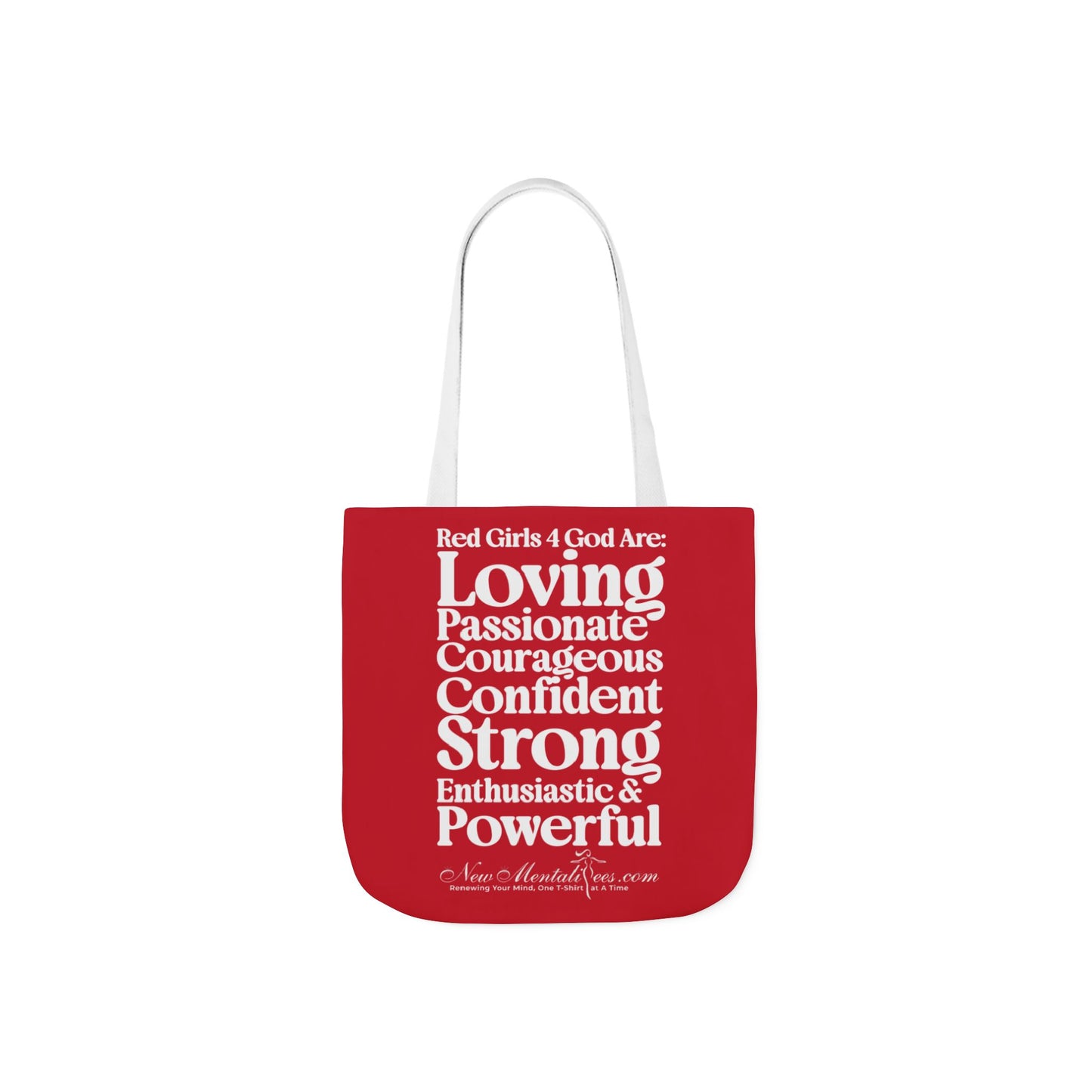 Red Girls 4 God Tote Bag - You are Loving, Passionate, Courageous, Confident, Strong, Enthusiastic, and Powerful!