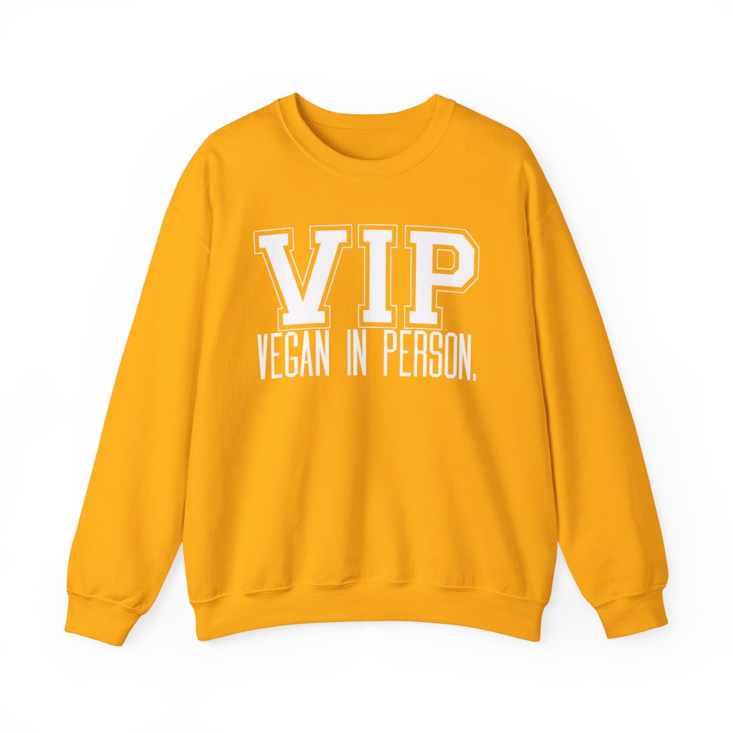VIP Vegan Unisex Sweatshirt, Vegan In Person Statement Conversation Starter Pullover