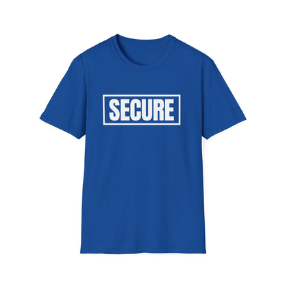 Secure White Design Unisex T-Shirt - Confidence You Can Feel & Faith You Can Wear