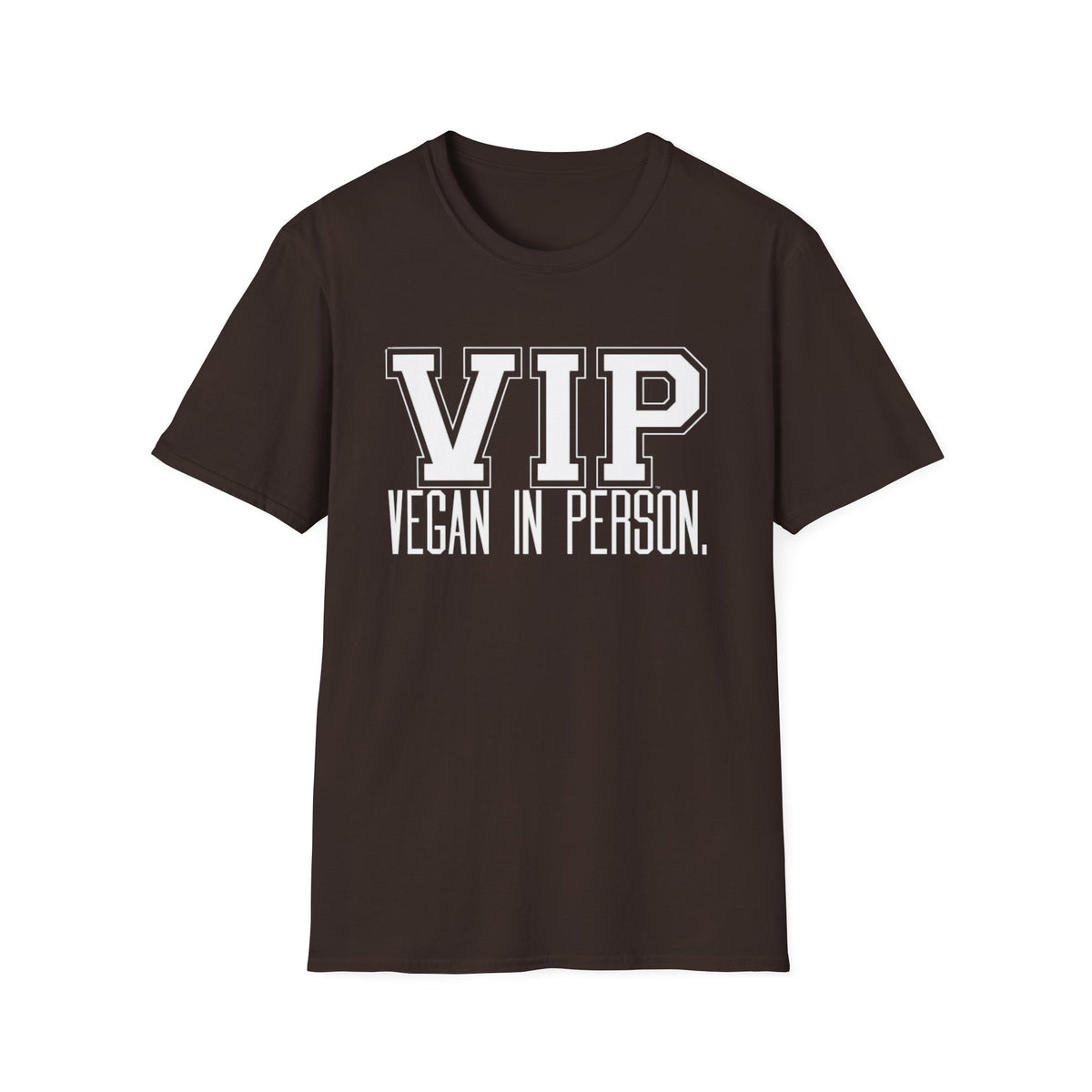 VIP Vegan Unisex T-Shirt, Vegan In Person Statement Conversation Starter Tee