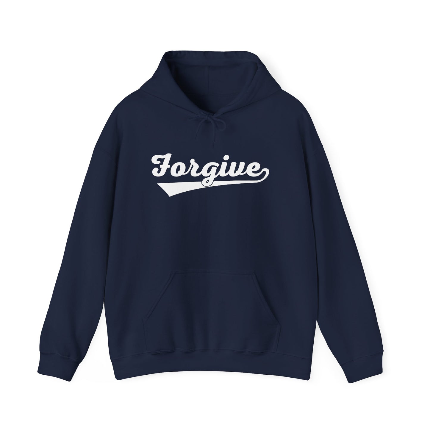 HomeRun Forgive Hoodie | Baseball Script Hoodie | Inspirational Graphic Hoodie | Positive Message Pullover | Motivational Unisex Hoodie