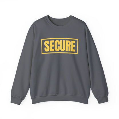 Secure Yellow Design Unisex Sweatshirt - Confidence You Can Feel & Faith You Can Wear