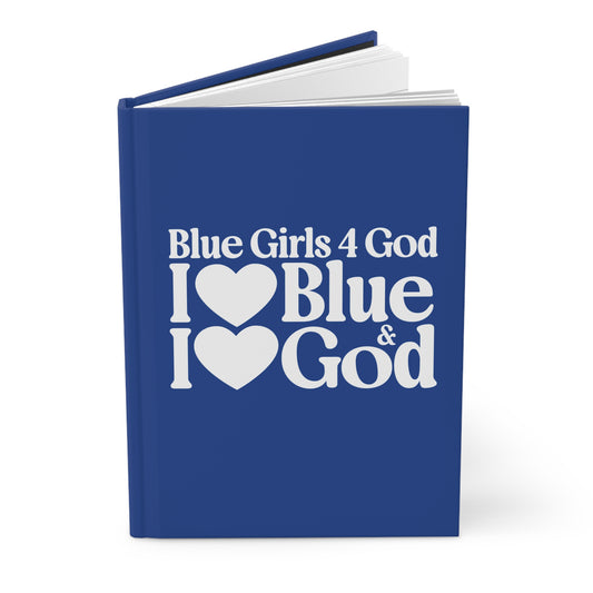 💙 Blue Girls for God Hardcover Journal – Double-Sided Inspirational Notebook | Matte Hardcover | 150 Lined Pages | Gift for Women & Girls
